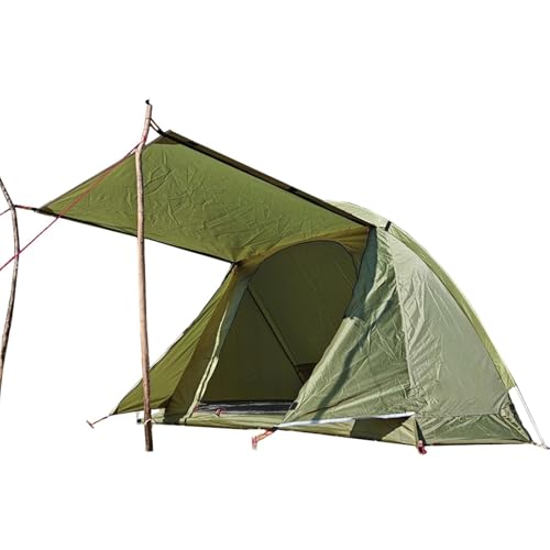 Tente de camping dôme étanche de randonnée verte et voyage