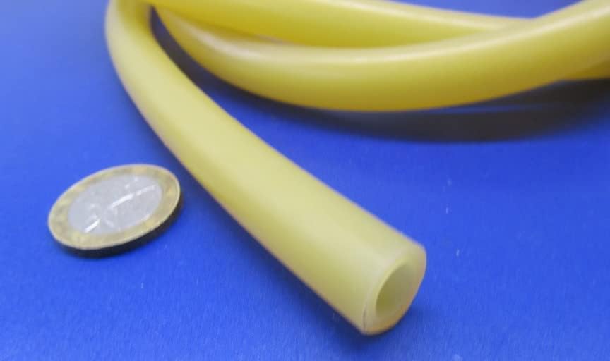 Latex Rubber Round Tubing 40A .500" (1/2") OD x .312" (5/16") ID x 10 Ft. Length 1 Roll