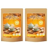 Kurkuma-Ingwer-Zimt-Kräutertee, 50 Stück Einzeln Verpackte Beutel, Natürliche Wurzelmischung For Tägliches Wohlbefinden(2pcs)