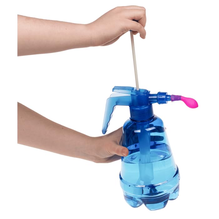 Water Pump with 100 Balloons, 1.5 Litres Capacity, Water Balloons Inflated Pump, Assorted 3 Colours, 18 x 28 x 14 cm - Image 4