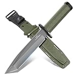 TAN REN – TAN REN Outdoor Messer D2 Stahl, Bushcraft Messer mit Scheid