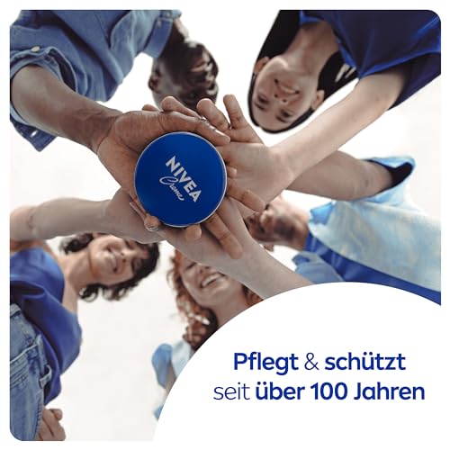 NIVEA Creme Dose Universalpflege, klassische Feuchtigkeitscreme für alle Hauttypen, reichhaltige Hautpflege mit hautverwandtem Eucerit (30 ml)