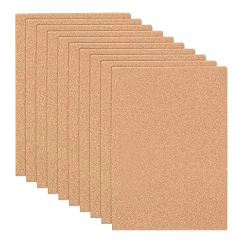 Feuilles de liège pour bricolage A4, plaques rectangulaires 30x21 cm de 2mm pour loisirs créatifs