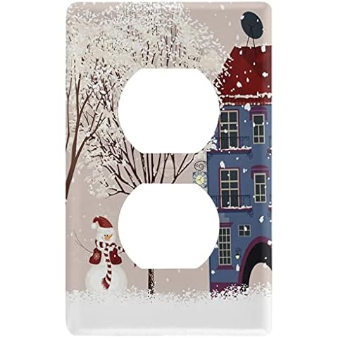 Snowman Bird Tree Duplex Outlet Cover Cover