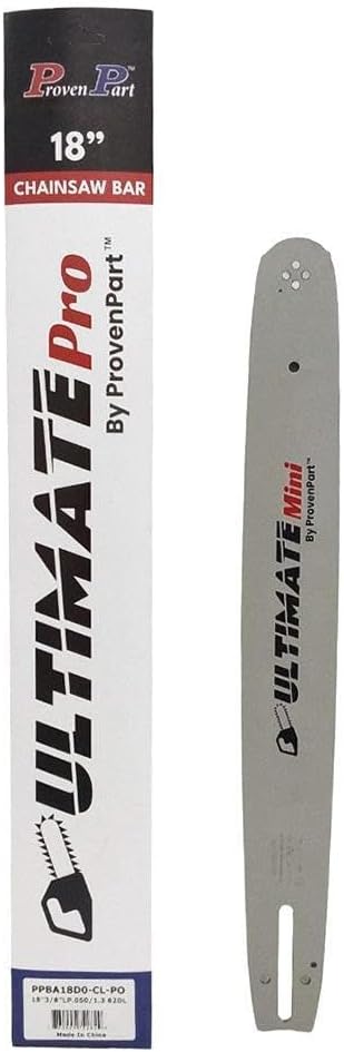 Proven Part 18" Chainsaw Guide Bar And One Semi Chisel Chain 3/8"LP .050" 62DL CL PO A041
