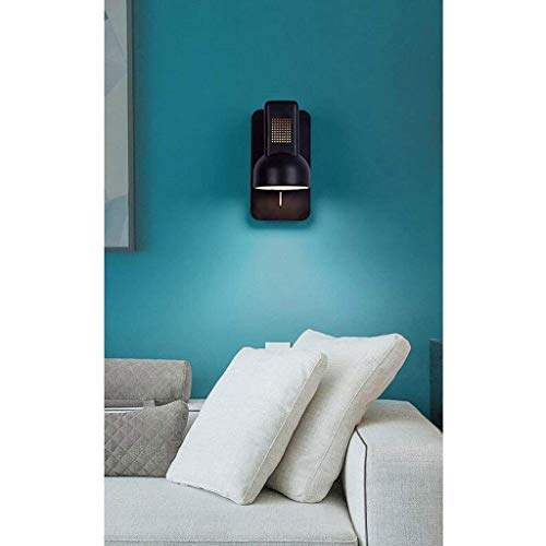 Luz de lectura giratoria para evitar la fatiga visual con un aplique de pared moderno y creativo