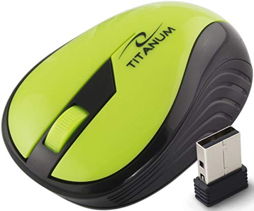 Esperanza Titanum Wireless RF Wireless optische 1000DPI rechts schwarz, grĂĽn