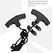 Erhigher Archery World Crossbows Cocking Device, Adjustable Double Handles Assists Tool Long Lifespan T-Handle Crossbows Rope Cocker Aid Cocking String Tool Black