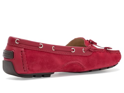 Image of Marc Joseph New York, Women's, Cypress Hill Loafers, Cherry Suede, 7 Medium