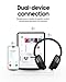 Picun NC60 Hybrid Active Noise Cancelling Headphones, Foldable Wireless Over Ear Bluetooth 5.4 Headphones, 80H Playtime, Transparency Mode, Stereo Bass, Custom EQ via App for Travel Home Black