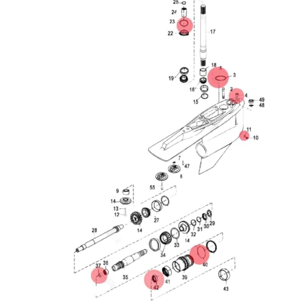 Amazon.co.jp: 交換用 TKITS.COM ブランド 下部シールキット