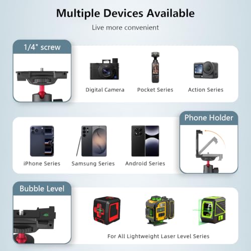 Trípode para cámara y iPhone anticaídas con rótula giratoria 360 grados 2