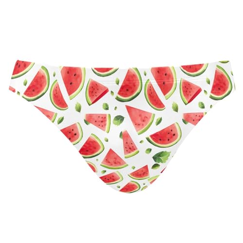 Watermelon Fruit Swim Briefs for Men Swimsuit Bikini Swimwear S A111948