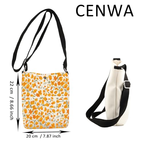 CENWA California Poppy Crossbody Bag California Cross Body Bag California State American Poppy Gift2