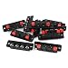 uxcell 10PCS 4 Way Push Release Connector Stereo Speaker Terminal Strip Block