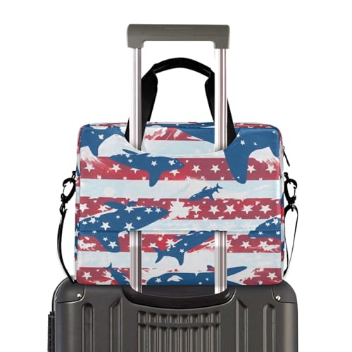 Bolso bandolera para laptop Fish America hasta 16 pulgadas miniatura 2
