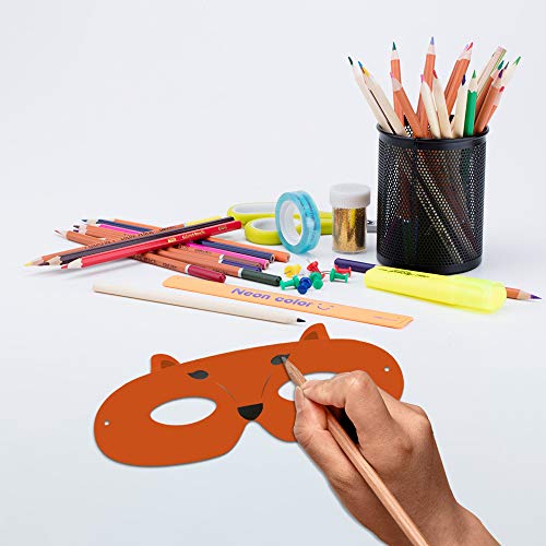 Wpxmer 40 Pack White Paper Eye Masks, Diy Blank Plain Masquerade Mask For Costume Party #TOP5