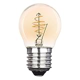 Genießen Sie Nostalgie: Diese Leuchte ist ideal für die Verwendung in klassischen Lampen und passt perfekt in jede elegante Inneneinrichtung. Dank E14-Sockel können Sie diese vielseitige Glühlampe in einer Hängeleuchte, Wandleuchte oder anderen Beleuchtungseinrichtungen verwenden. Erleben Sie die warme Atmosphäre einer Glühlampe und verleihen Sie Ihrem Raum eine nostalgische Note.
