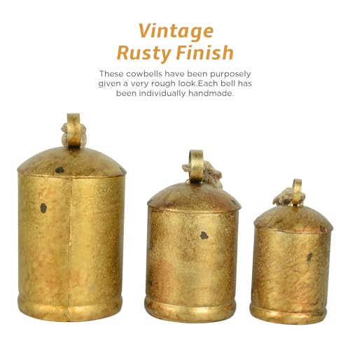 Christmas Bells, Vintage Handmade Decorative Bells, Cow Bells,Brass Bells, Christmas Decoration Bells