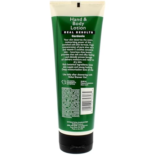 ShiKai - Gardenia Hand & Body Lotion, Plant-Based, Perfect for Daily Use, Rich in Botanical Extracts, Makes Skin Softer & More Hydrated, Mildly Formulated for Dry, Sensitive Skin, Thick Texture (8 oz) image 5