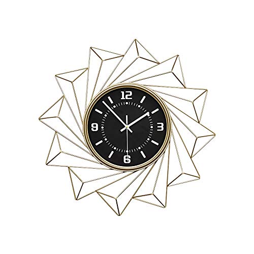 El Reloj de pared mudo for el hogar de 22 pulgadas / 26 pulgadas for la sala de estar Exquisito reloj de decoración Estilo nórdico creativo Reloj con forma de flor Reloj de pared de lujo colgante mode Cover