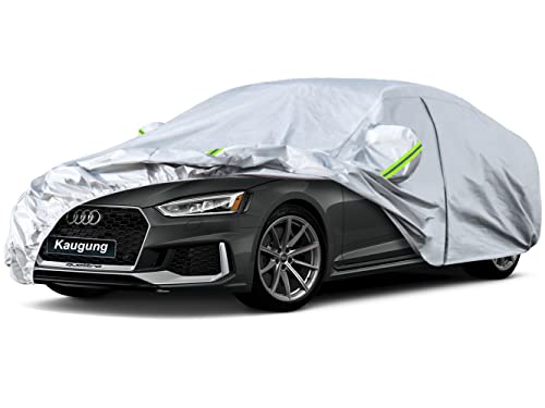 Image of Kaugung 6 Layers Car Cover Custom Fit 2007-2025 Audi A5 Sedan, Waterproof All Weather Resistant Outdoor Indoor Sun Rain Dust Snow Protection. (USA Warehouse, Within 3-7 Days)
