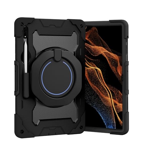 Coque Samsung Galaxy Tab S9 Ultra rotative à 360 degrés robuste pour enfants