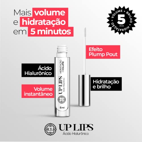 Up Lips Gloss Hialuronico Aumenta Labios + Hidratação 2 unid