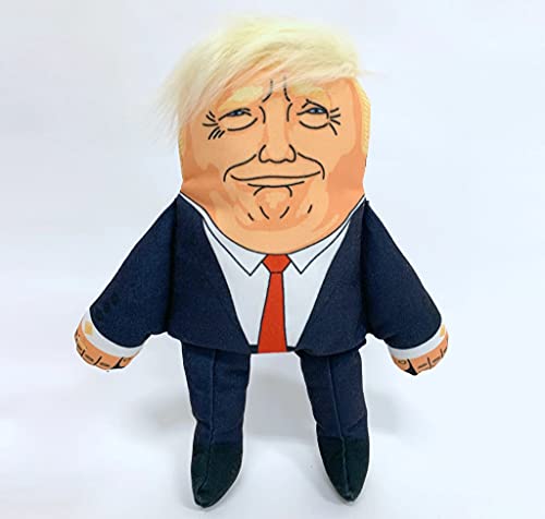 Pet Hates Toys Political Leaders Hundespielzeug, weich, quietschend, für kleine und große Hunde (Regular, Donald Trump)
