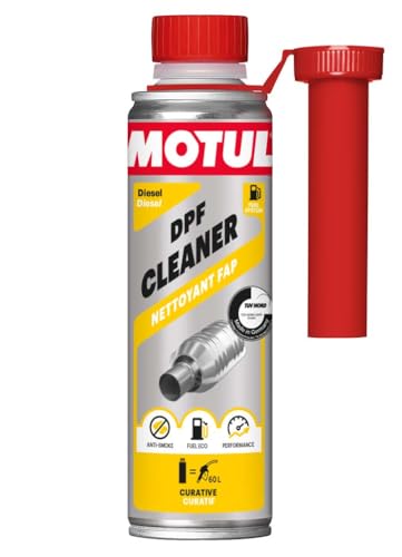 MOTUL Limpiador del Filtro de Partículas Diésel, Aditivo DPF Motores Diésel, Rendimiento, Reducción de Emisiones y Consumo, Ideal Antes de la Inspección Técnica, DPF Cleaner Diesel, 300 ml