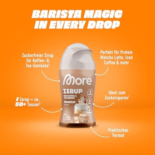 MORE Barista Zerup, Hazelnut, 65 ml, für Kaffee, Tee und Heißgetränke – Ansicht 2