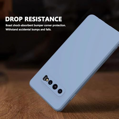 ULXITEYU Soft TPU Slim Case for Samsung Galaxy S10, Lightweight, Snug Fit, Drop-Resistant, Shock-Absorbent, Scratch-Resistant, Grass Gray - image 3