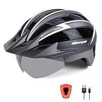 Fietshelm Voor Heren Dame Shinmax Fietshelm met Oplaadbaar Achterlicht