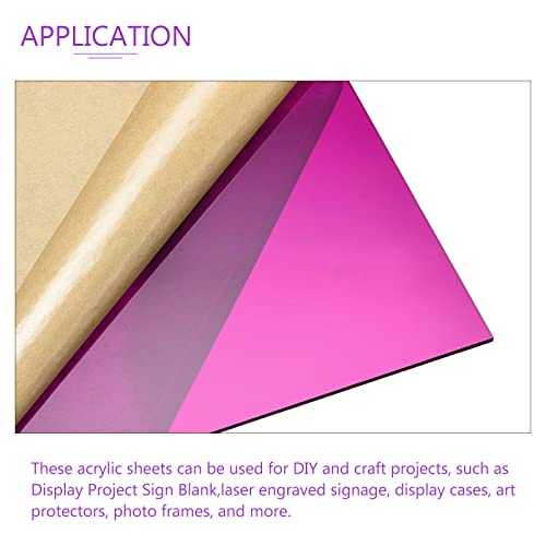 Image of DMiotech 12 inch x 12 inch 3mm Thick Purple Acrylic Sheet for Craft DIY Display Project Sign Blank