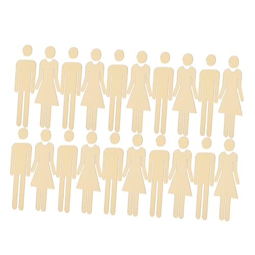 Lurrose 10 セット創意鏡面アクリルトイレサイン 浴室ドア用自己粘着式 男女表