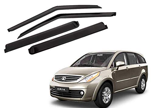 Image of CAR SAAZ Unbreakable Door Visor /Rain Visor /Wind Deflector Compatible with Aria (Set of 4Pcs)