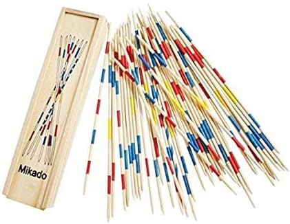 TRU TOYS Wooden 31 Pick Up Sticks Spiel is Best Return Gift Fun Family Indoor Board Game Toy for Adults and Kids 6+ Years (Pack of 1)