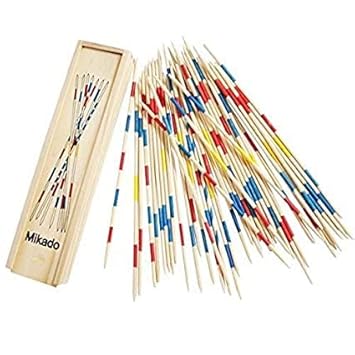 TRU TOYS Wooden 31 Pick Up Sticks Spiel is Best Return Gift Fun Family Indoor Board Game Toy for Adults and Kids 6+ Years (Pack of 1)