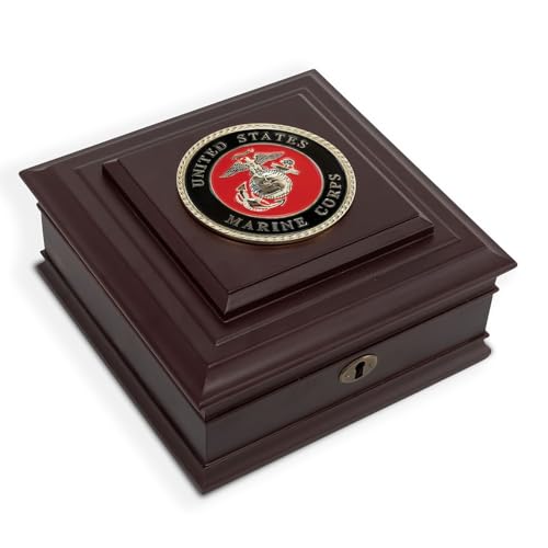 Allied Frame US Marine Corps Medallion Desktop Box