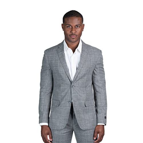 Slim Fit 2 Button Plaid Tweed Blazer Dinner Jacket SD95818