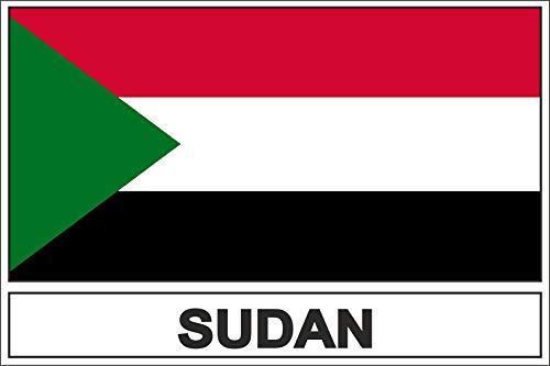 Akachafactory Autocollant Sticker Drapeau SUD Soudan