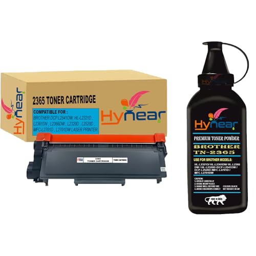 Image of TN 2365 Toner Powder for Brother DCP L2541DW, HL-L2321D , L2361DN , L2366DW , L2320d , L2520D , MFC-L2701D , L2701DW Laser Printer (Toner Cartridge + Powder-1)
