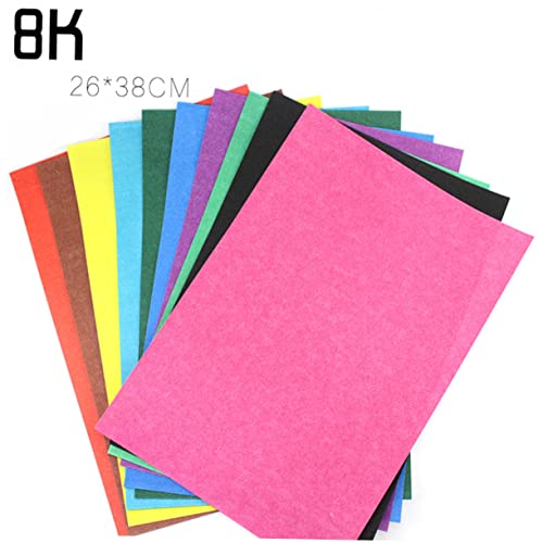 VILLCASE 20 Unidades Papel De Grafite Papel Para Cartão Papel Washi De Origami Lixa De Pintura Color