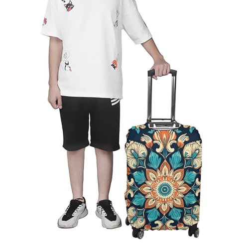 Housse de bagage anti-poussière fleurs L | Solution valise propre 48-81cm - 7