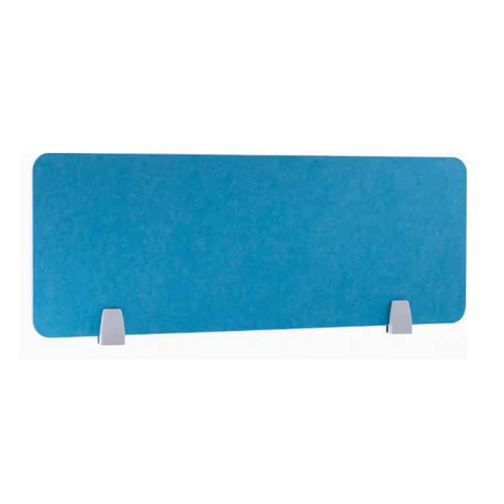 LWJSOCP Desk Privacy Divider, Desk Privacy Panel Acoustic Freestanding Desk Divider Desk Partition Noise Reducing Lightweight With Support Feet For Table(Blue-B,30X80CM)