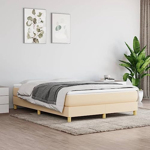 Generisch Pangshiyuan 3120619 - Estructura de cama sin colchón (140 x 200 cm), color crema
