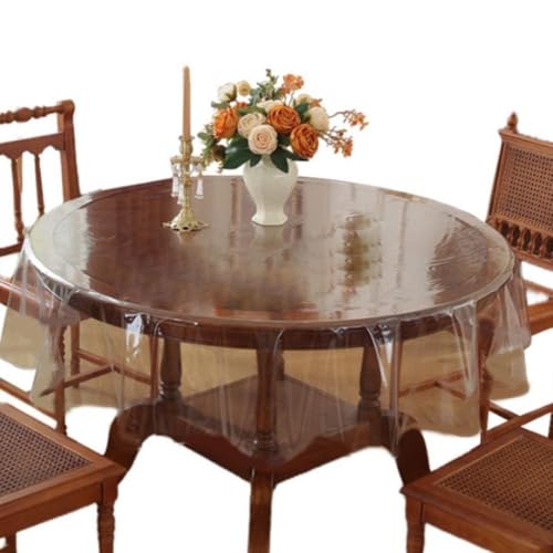 Protezione impermeabile: proteggi le tue superfici con questa tovaglia in PVC trasparente che protegge efficacemente da fuoriuscite e macchie, perfetta sia per tavoli da pranzo che da caffè.