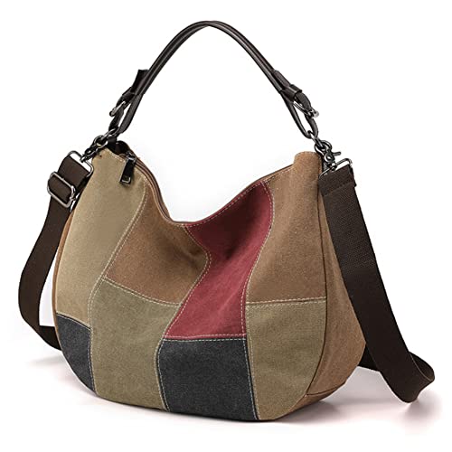 Image of Purse and Handbag for Women Canvas Hobo Bag Large Shoulder Satchel Crossbody Bag