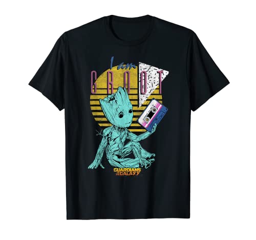 Marvel Guardians Of The Galaxy Vol 2 Baby Groot Retro 90's T-Shirt