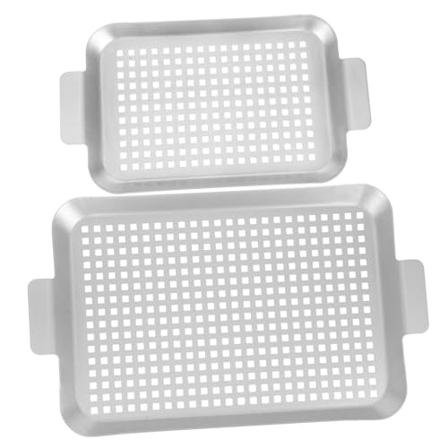 HANABASS Outdoor Grill Griddle Plate Baking Pans Set Stove Grilled Pan Baking Tray Frying Filter Tray Dash Grill Topper
